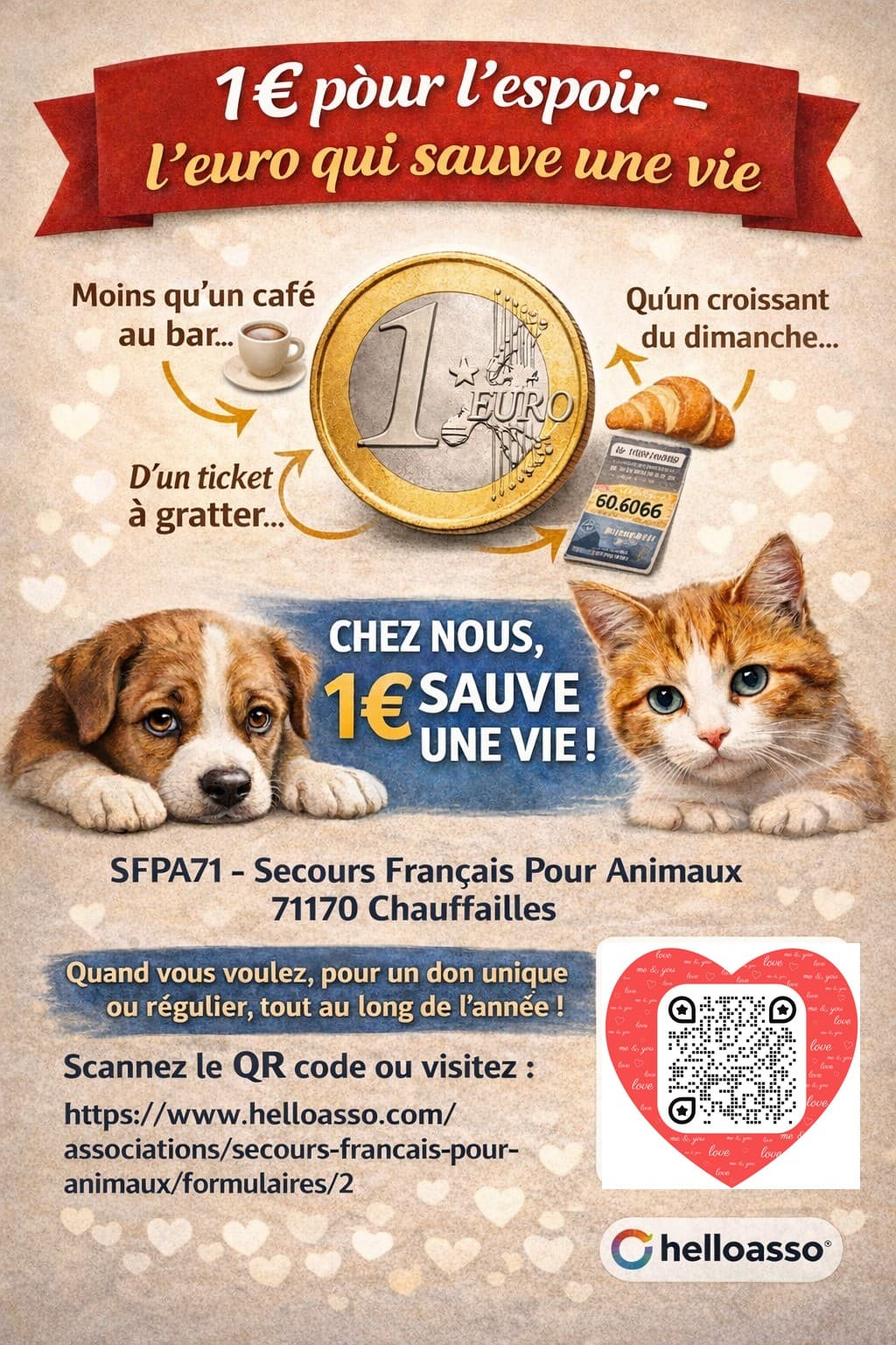 1 € pour l'espoir